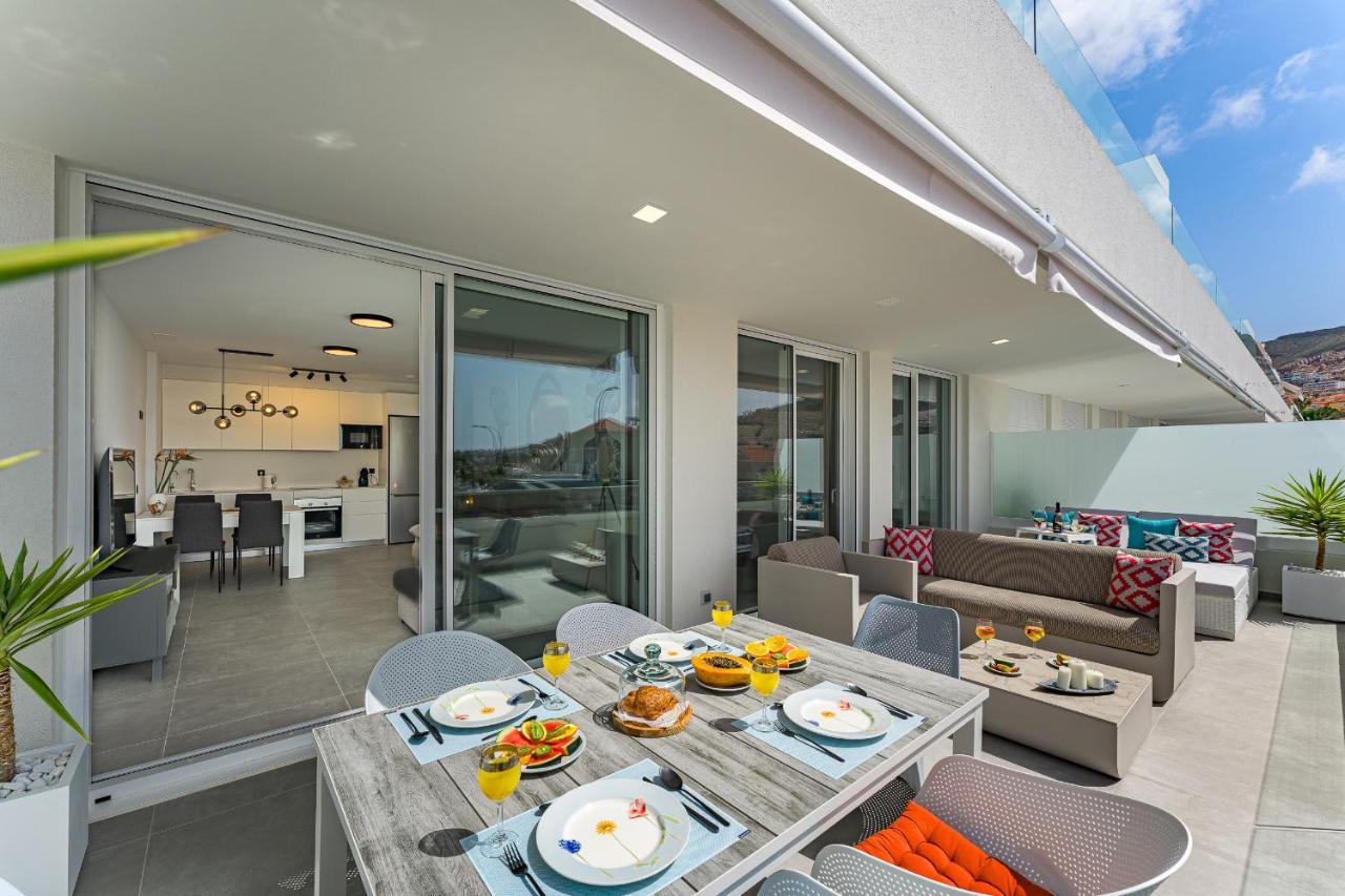 Modern New Apartment Las Terrazas De Costa Adeje. Heated Pool, Big Terrace And Private Parking Eksteriør bilde