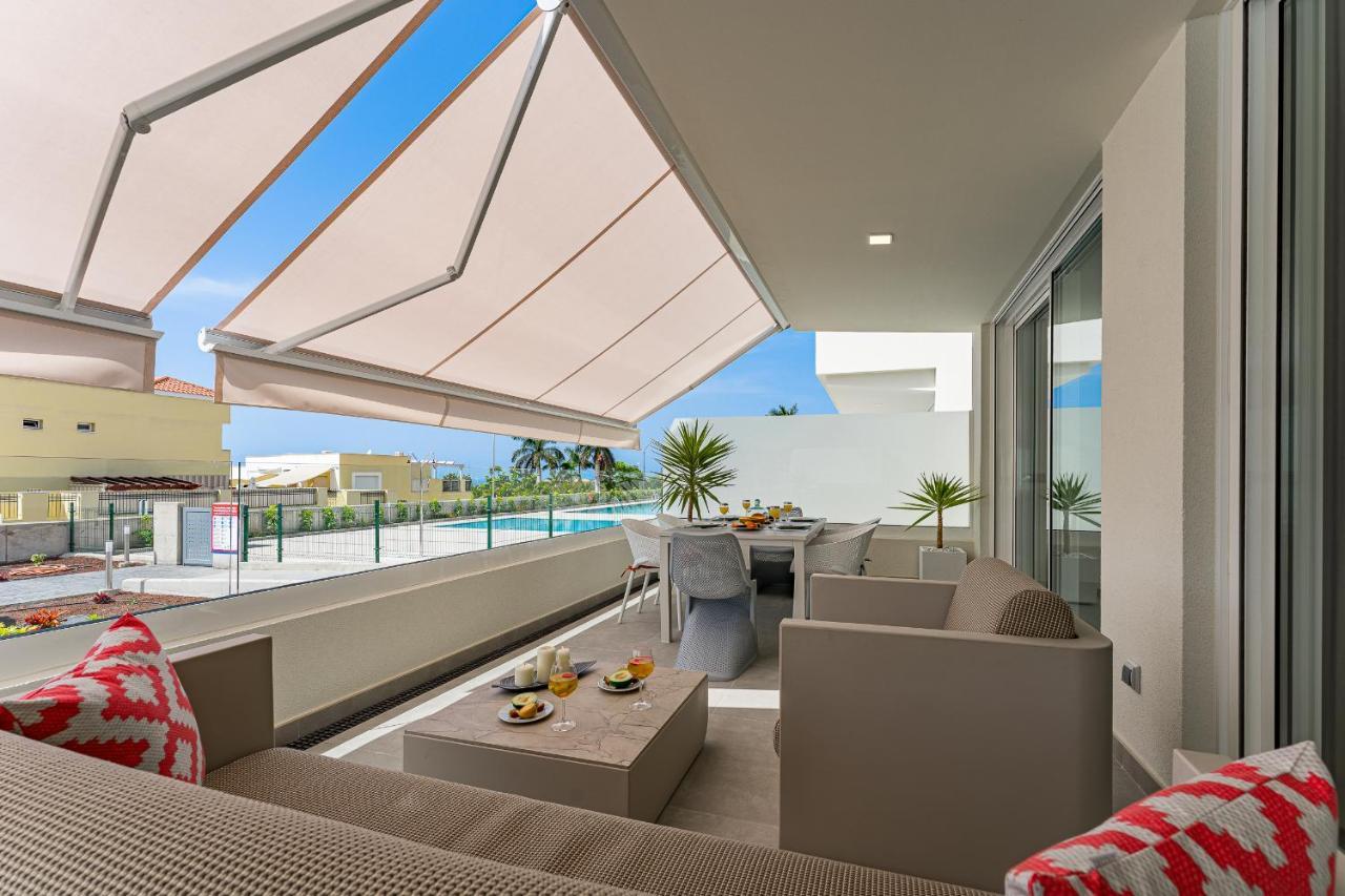 Modern New Apartment Las Terrazas De Costa Adeje. Heated Pool, Big Terrace And Private Parking Eksteriør bilde