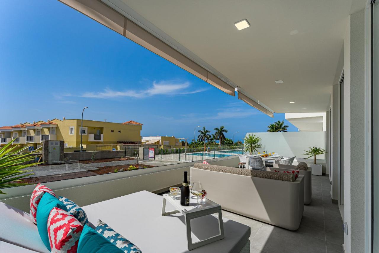 Modern New Apartment Las Terrazas De Costa Adeje. Heated Pool, Big Terrace And Private Parking Eksteriør bilde